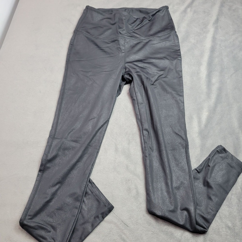 Seven7 Faux Leather Leggings S/Ch Black Nylon & Spandex